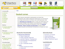 Tablet Screenshot of deutsch.lingo4u.de